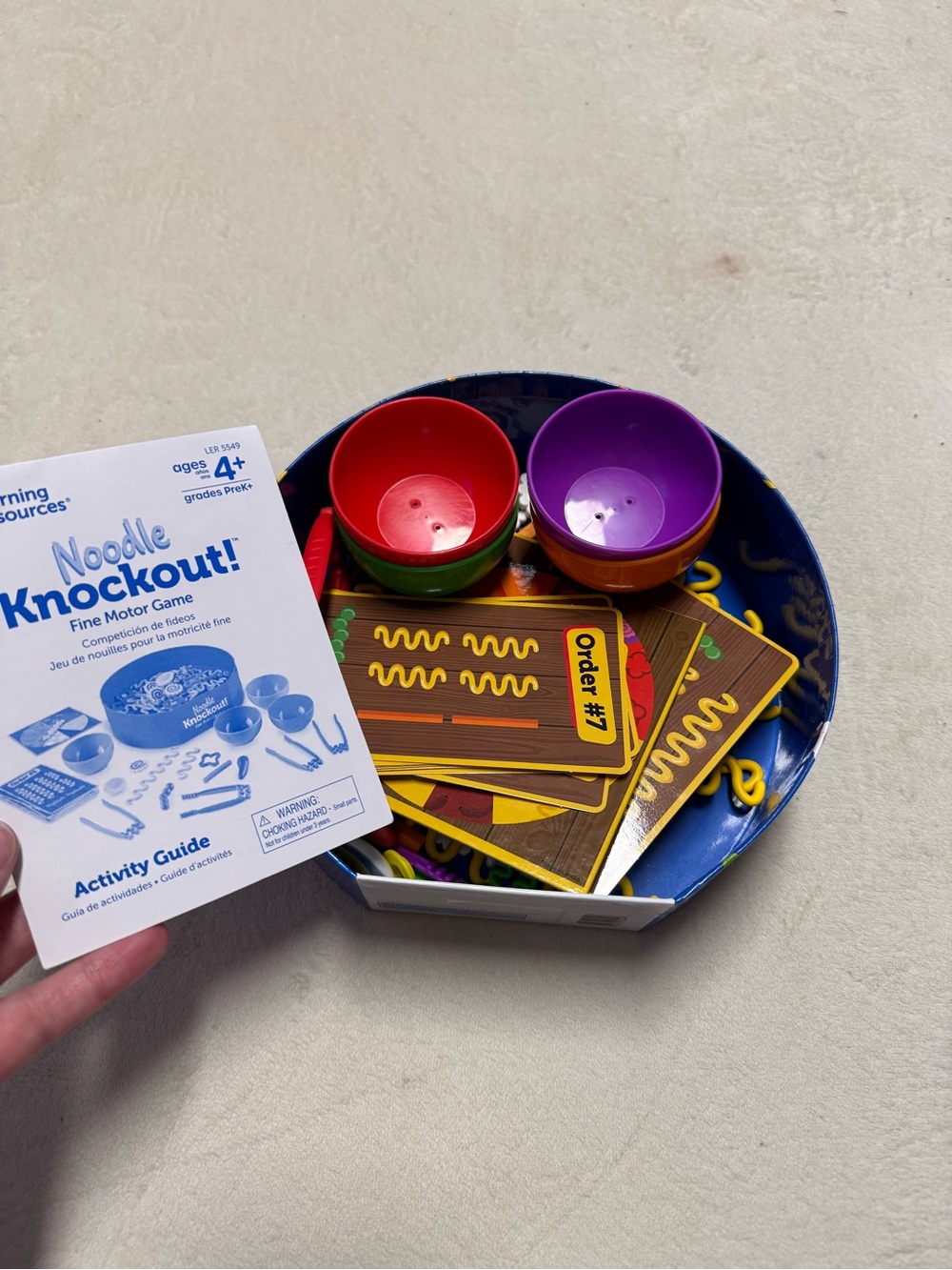Noodle Knockout! Fine Motor Game - Picture 3 of 4